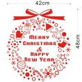 Merry Christmas and Happy New Year Wall or Window Sticker